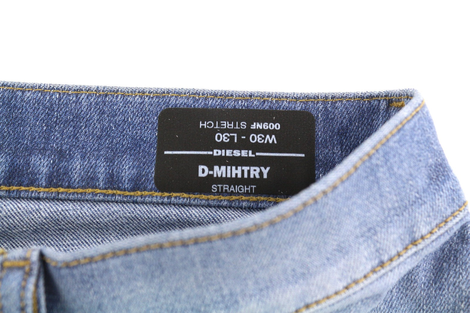 DIESEL D-Mihtry 009NF Men's Jeans W30/L30 Washed Straight Stretch Button Fly