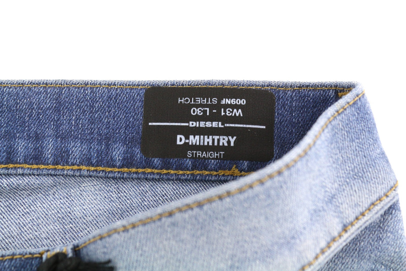 DIESEL D-Mihtry 009NF Men's Jeans W31/L30 Straight Fit Washed Button Stretch