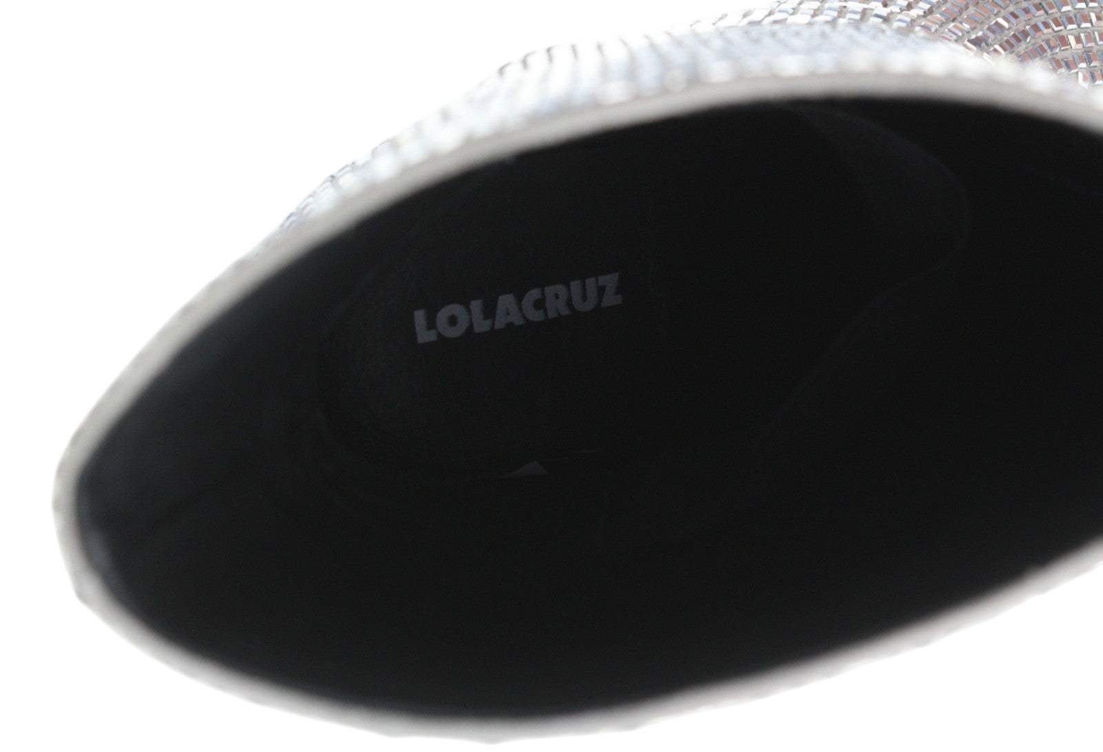 LOLA CRUZ Koilo Women Boots EU36 Silver Suede Shiny Glitter Ankle Heels RRP365