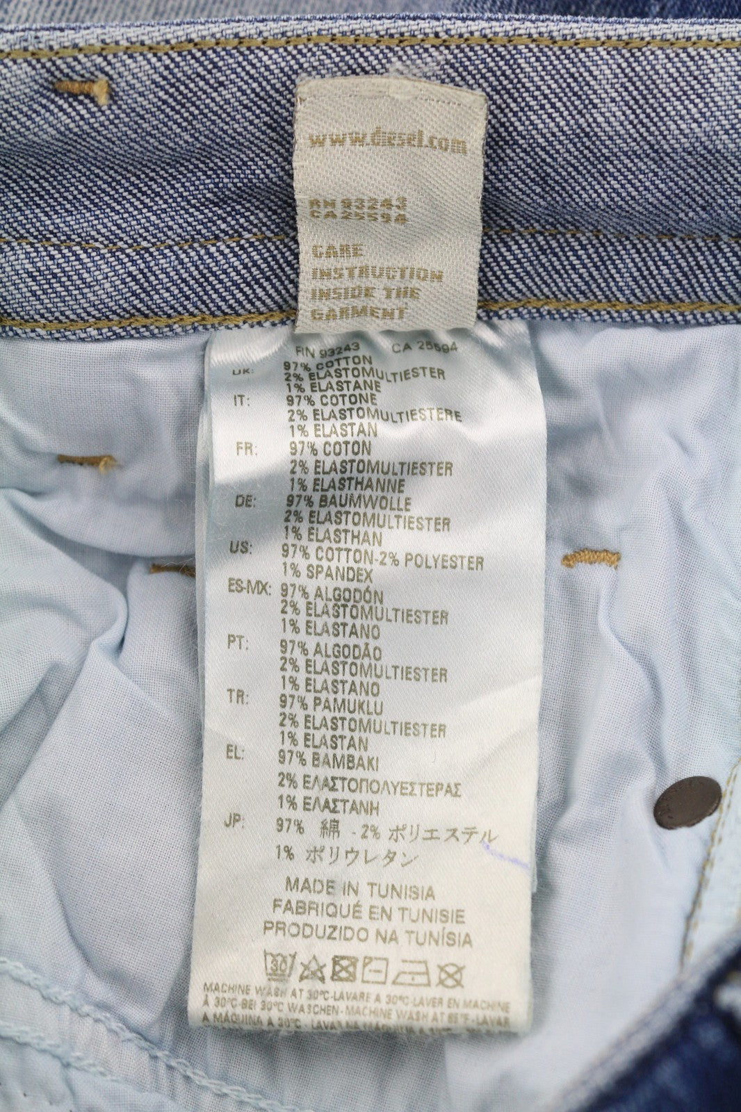 DIESEL Akee 084GG Men's Jeans W27/L30 Slim Tapered Ultrasoft Stretch Denim