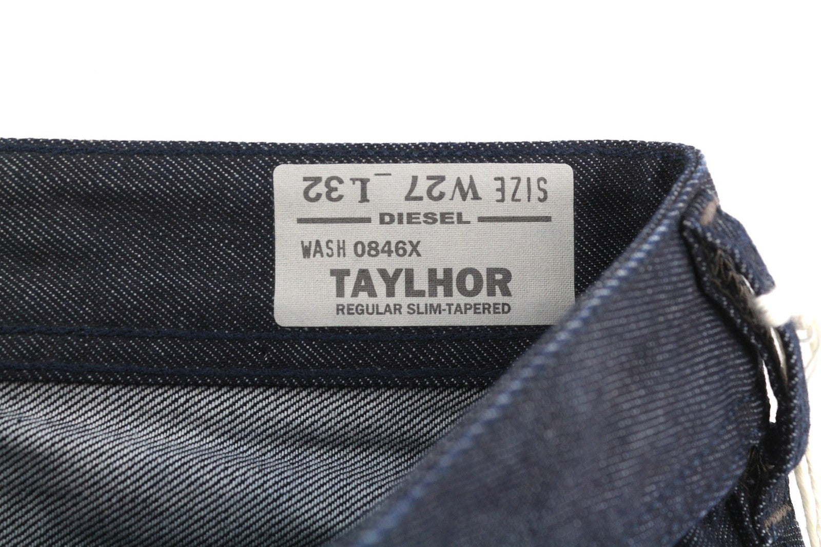 DIESEL Taylhor 0846X Men's Jeans W27/L32 Slim Tapered Button Dark Blue Wash