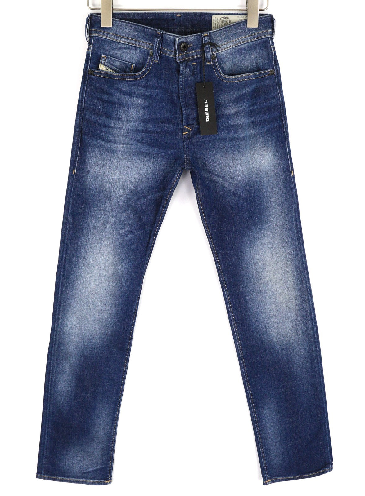 DIESEL Buster 084GR Men's Jeans W27/L30 Slim Tapered Stretch Blue Washed