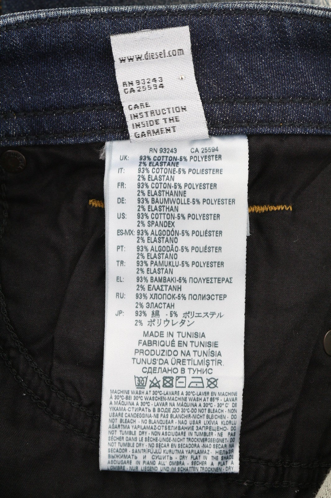 DIESEL Thommer-T 087AI Men's Jeans W27 Jogg Ripped Distressed Washed Fit