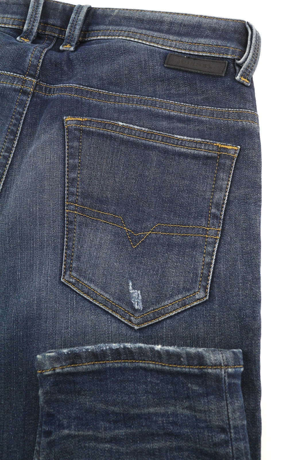 DIESEL Thommer-T 087AI Men's Jeans W27 Jogg Ripped Distressed Washed Fit