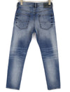 DIESEL Buster 0853P Men's Jeans W27/L30 Slim Tapered Stretch Blue Washed