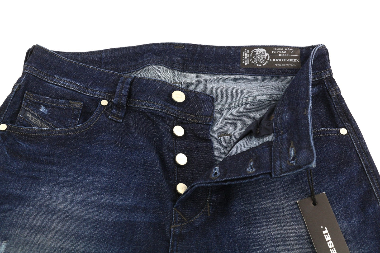 DIESEL Larkee-Beex 069BM Men's Jeans W29/L34 Tapered Ultrasoft Stretch Fit