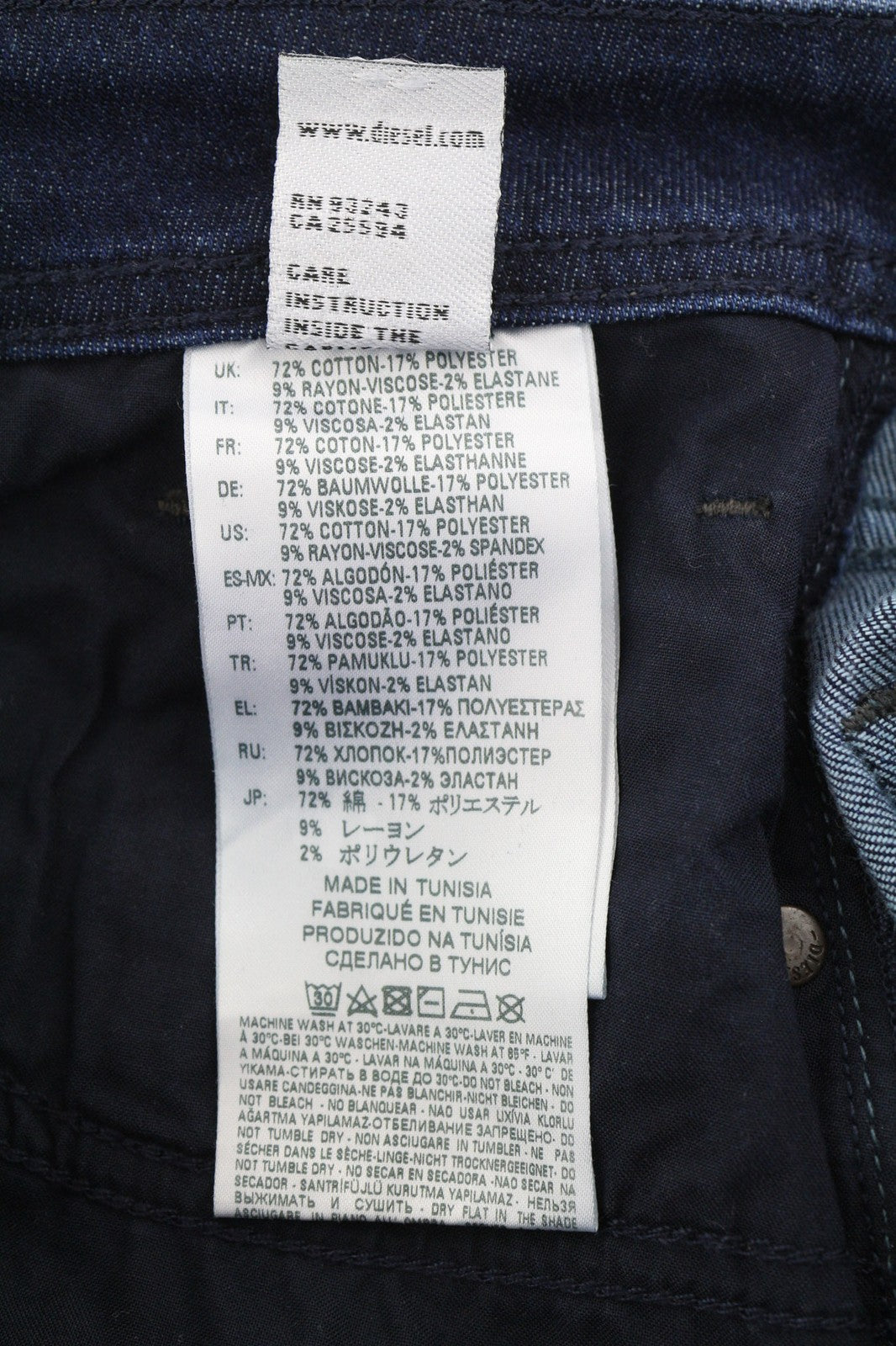 DIESEL Larkee-Beex 069BM Men's Jeans W29/L34 Tapered Ultrasoft Stretch Fit