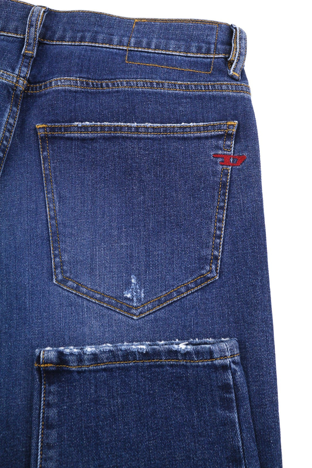 DIESEL 2019 D-Strukt 09E07 Men's Jeans W31/L34 Slim Mid Waist Distressed Wash