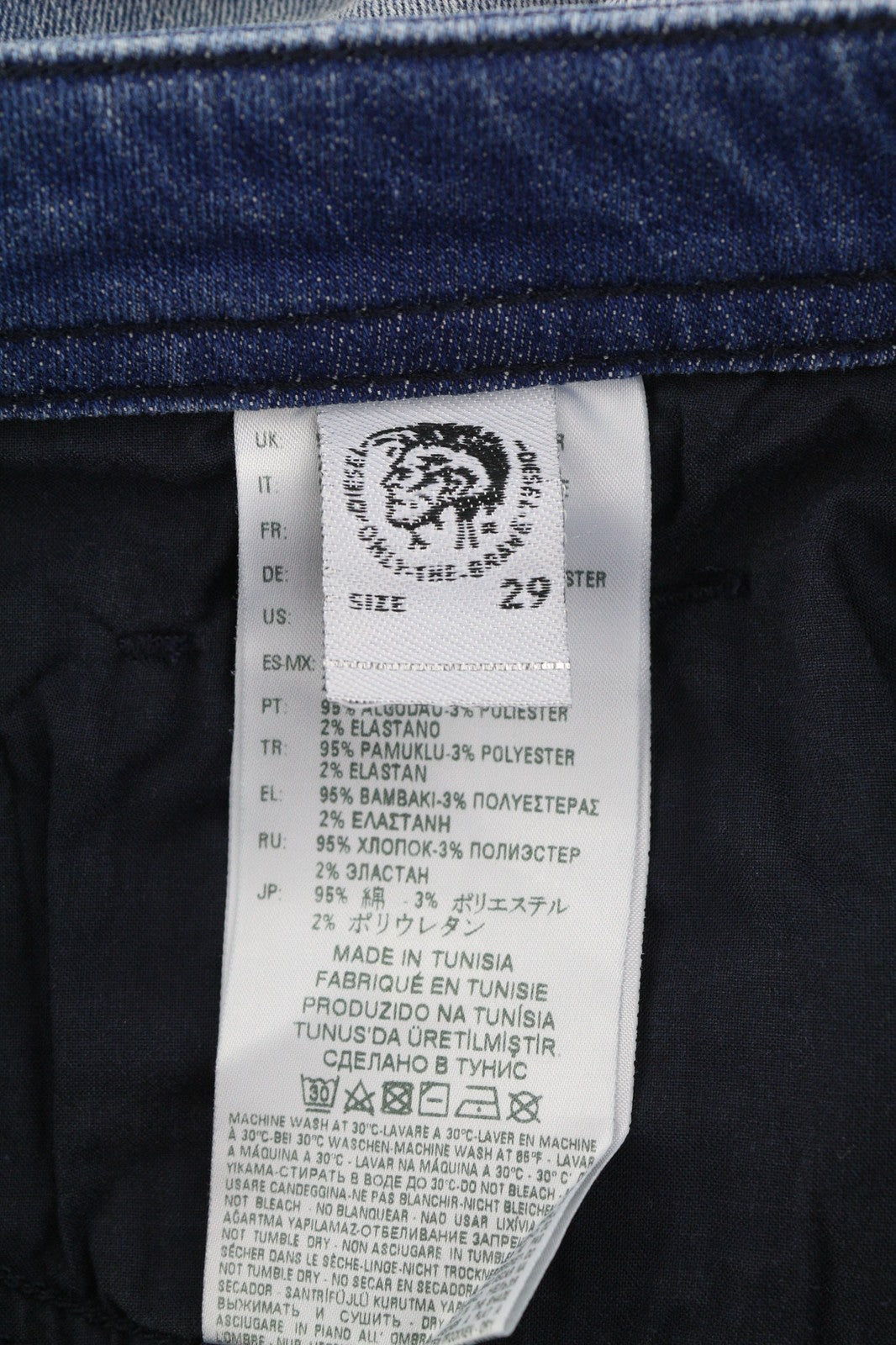 DIESEL Thommer-T 8880T Men's Jeans W29 Jogg Slim Washed Distressed Stretch