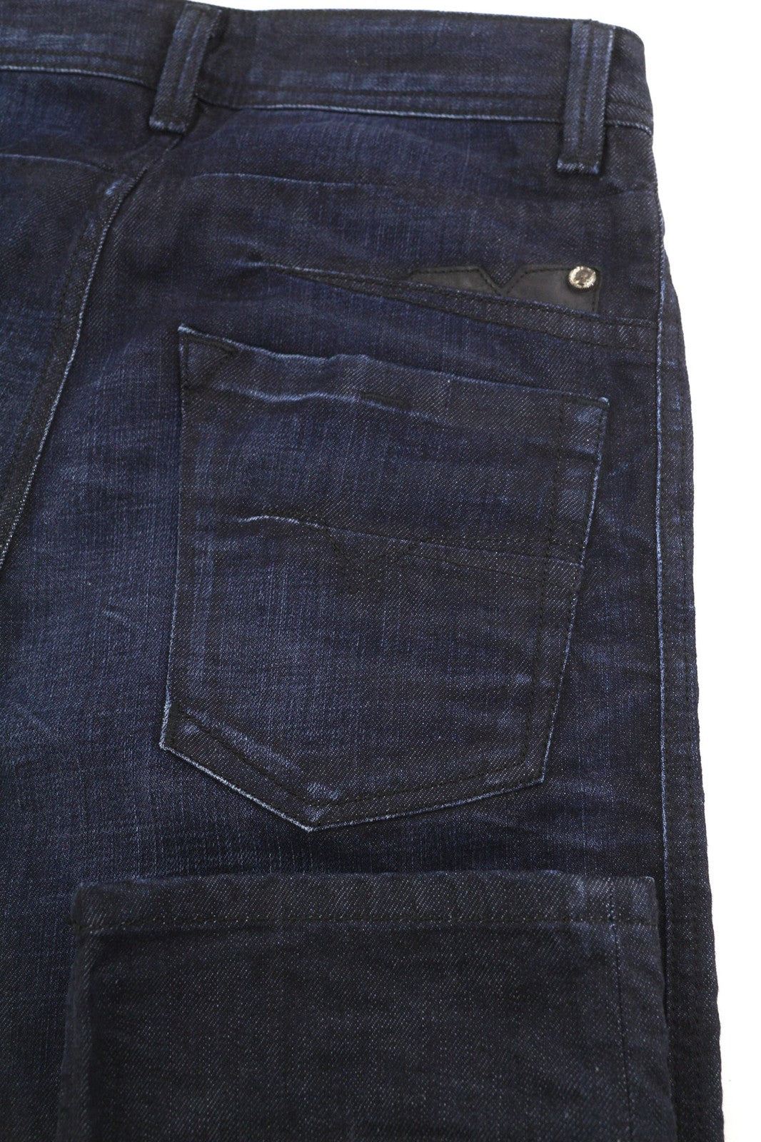 DIESEL Darron 0835G Men's Jeans W27/L32 Slim Tapered Washed Button Blue