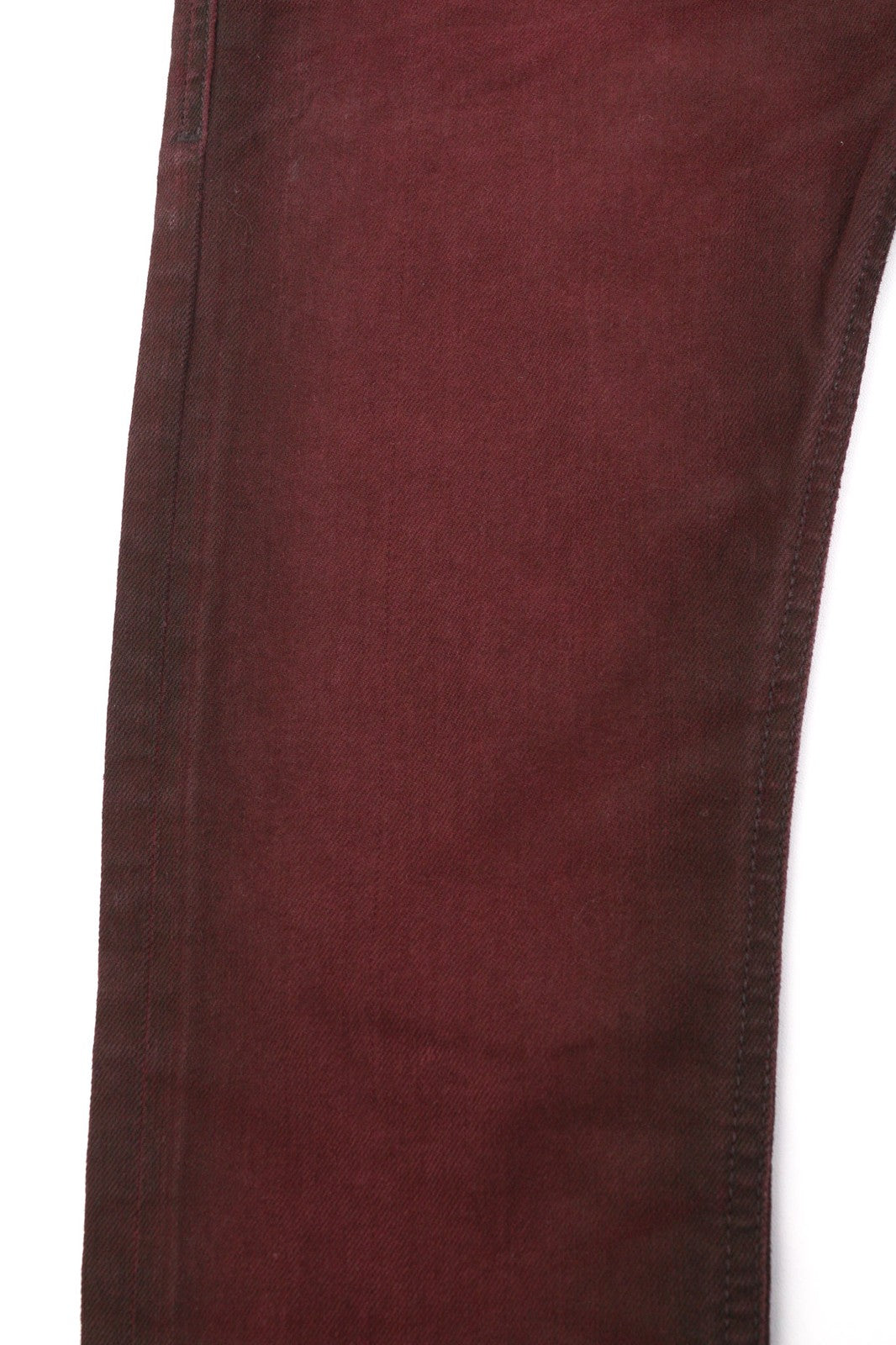 DIESEL Tepphar 0858X Men's Jeans W26 Slim Carrot Burgundy Buttoned Logo