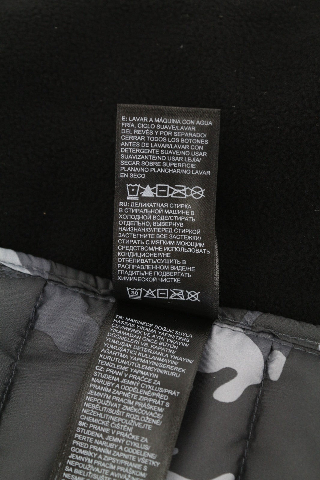 THE NORTH FACE New Wadded Men's Waistcoat XS Quilted Camo Insulated Zip