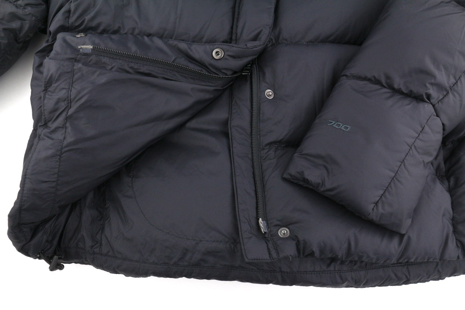 THE NORTH FACE Nimble 700 Women's Jacket S Down Hooded Quilted Black Puffer
