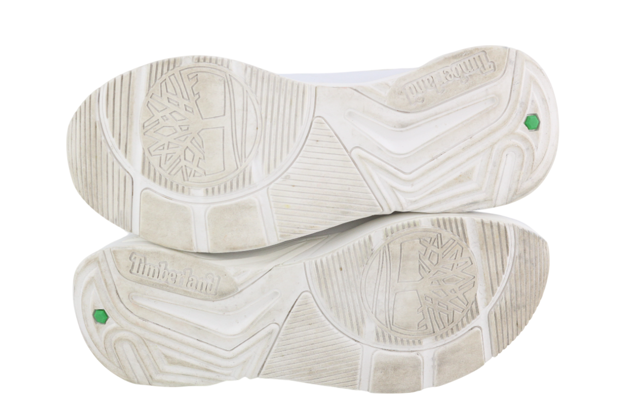 TIMBERLAND A219C Women's Sneakers UK7 EU40 White Lace Up Almond Toe Low Top