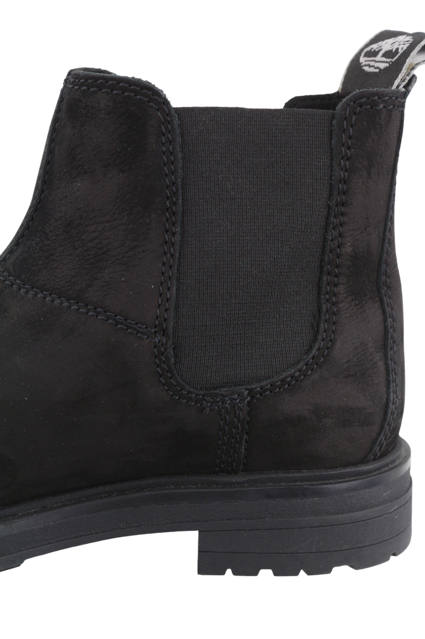 TIMBERLAND Women's Boots UK4.5 EU37.5 Black Leather Almond Toe Chelsea Ankle