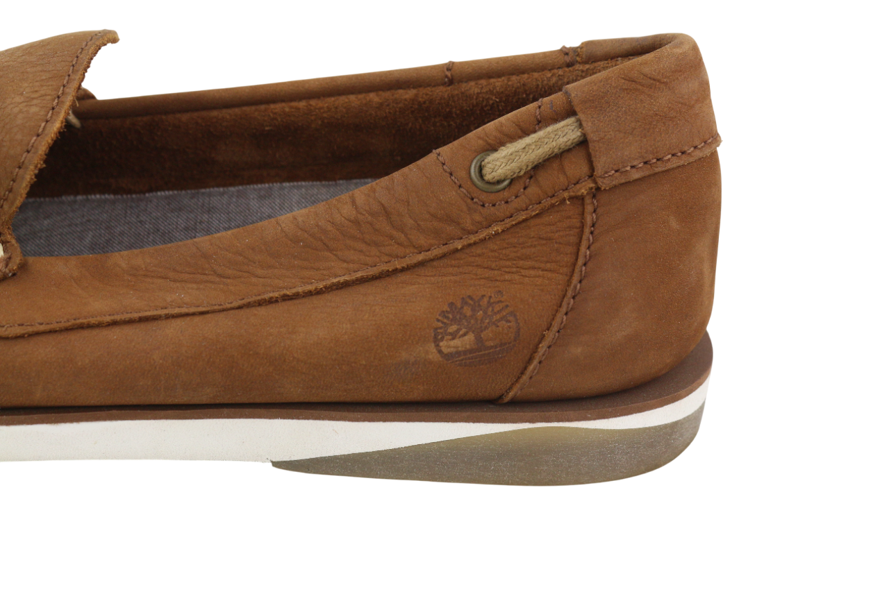 TIMBERLAND Men's Shoes UK8.5 EU43 Brown Leather Slip On Almond Toe True Cloud