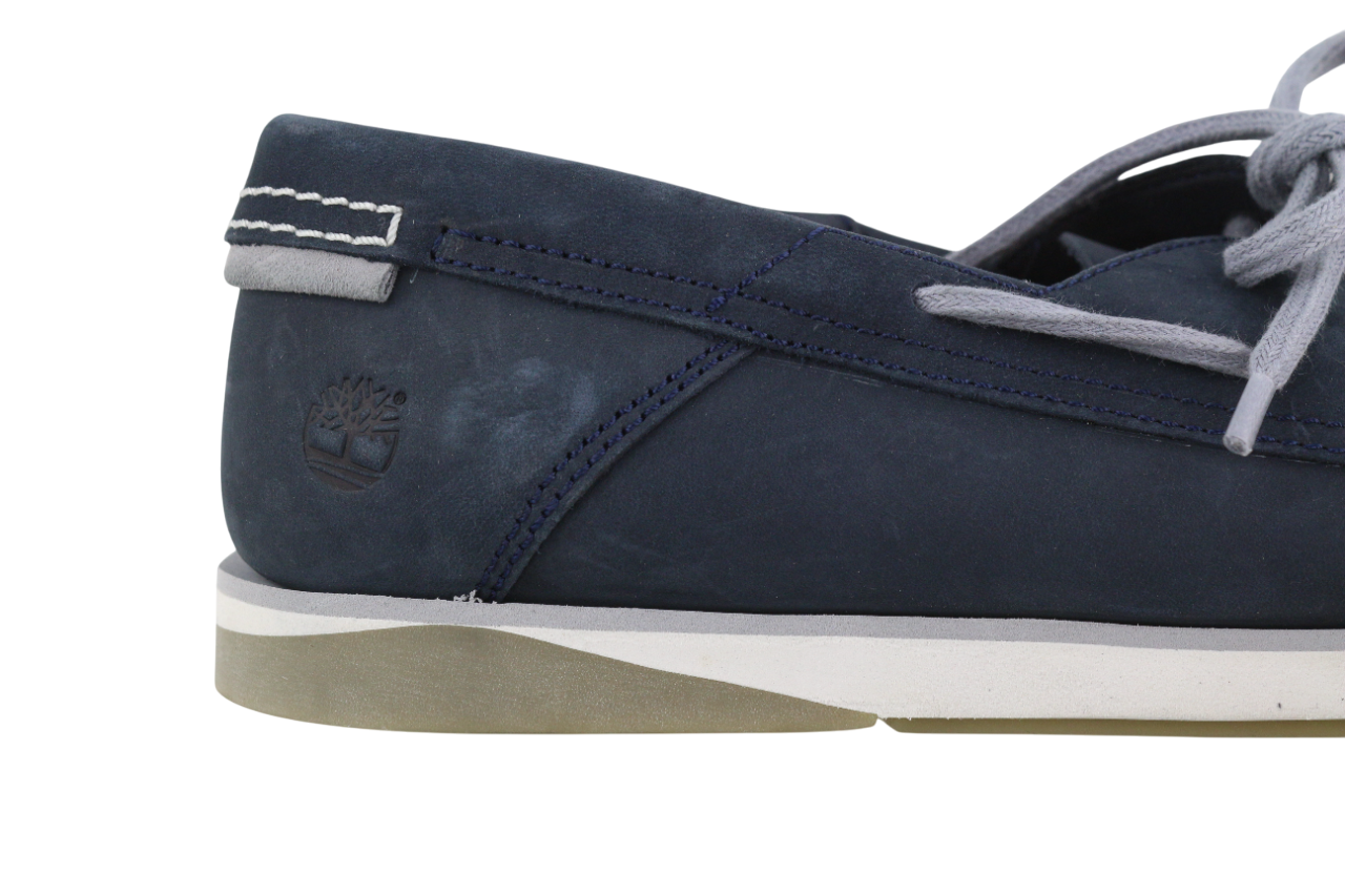 TIMBERLAND A416H Men's Shoes UK9.5 EU44 Blue Leather Low Top Almond Toe Cloud