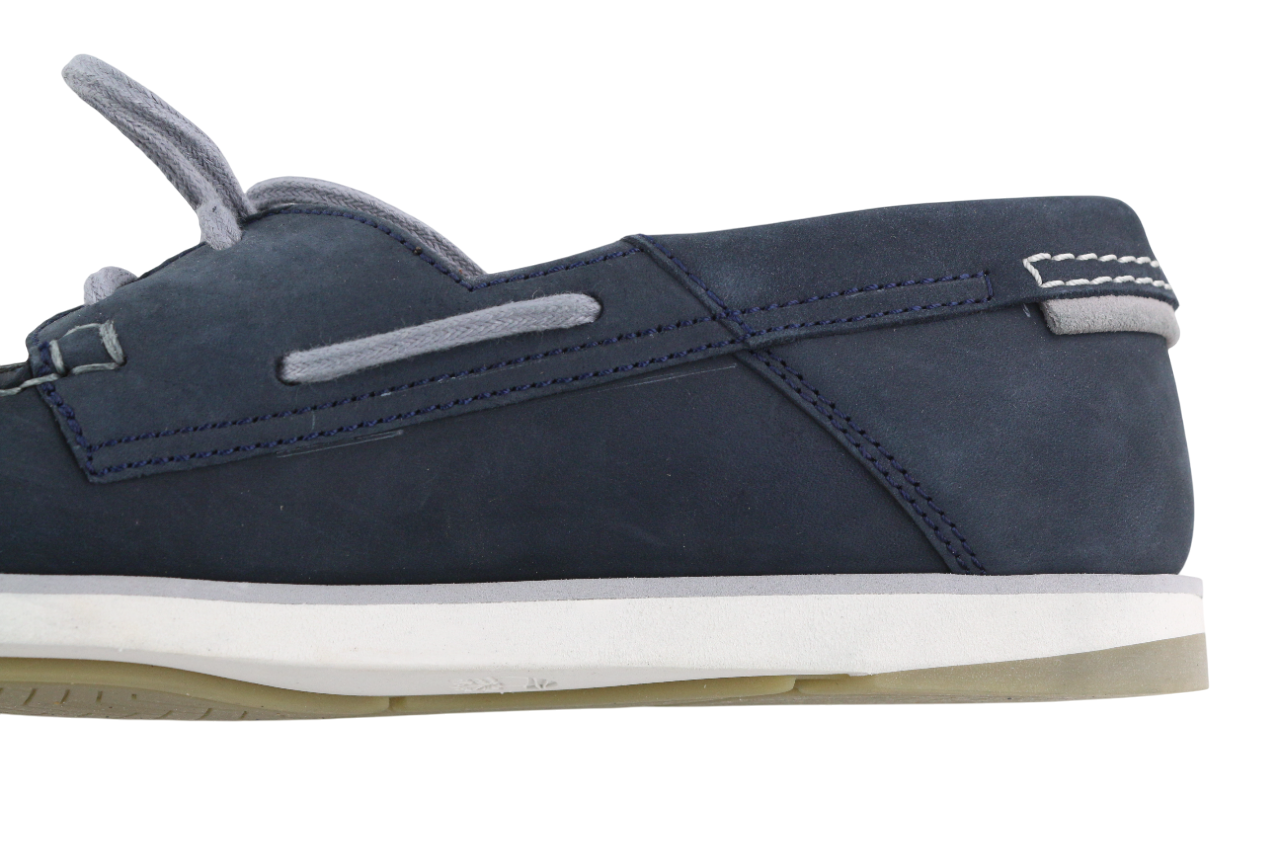 TIMBERLAND A416H Men's Shoes UK9.5 EU44 Blue Leather Low Top Almond Toe Cloud