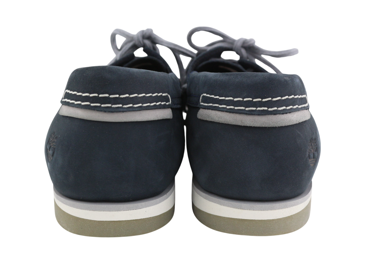 TIMBERLAND A416H Men's Shoes UK9.5 EU44 Blue Leather Low Top Almond Toe Cloud