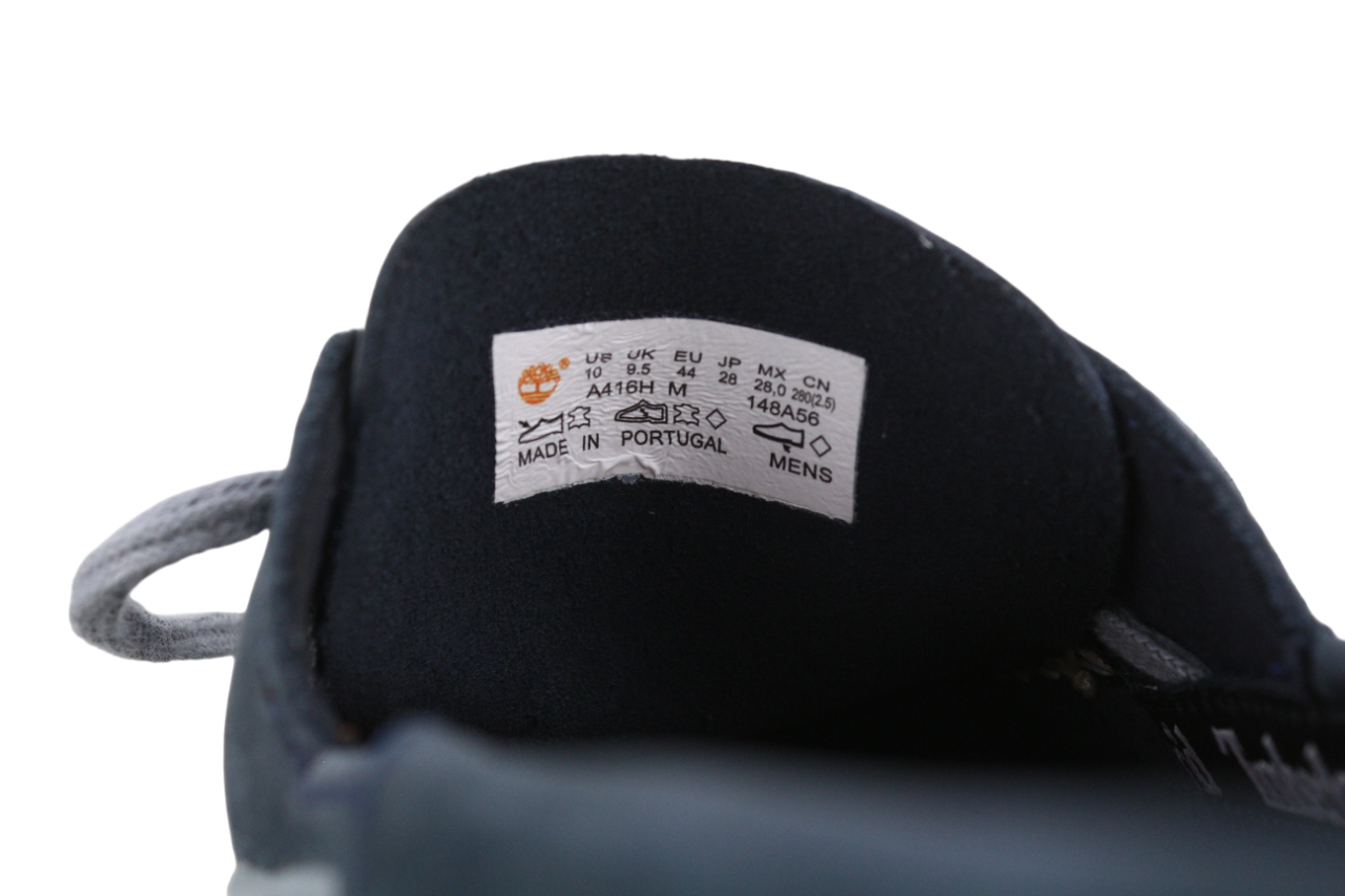 TIMBERLAND A416H Men's Shoes UK9.5 EU44 Blue Leather Low Top Almond Toe Cloud