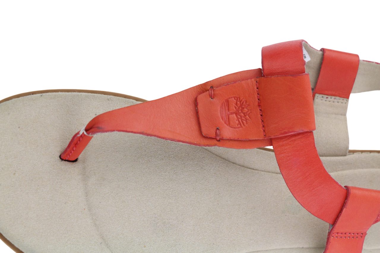 TIMBERLAND A23UF Women's Shoes UK4.5 EU37.5 Orange Leather Buckle Sandals