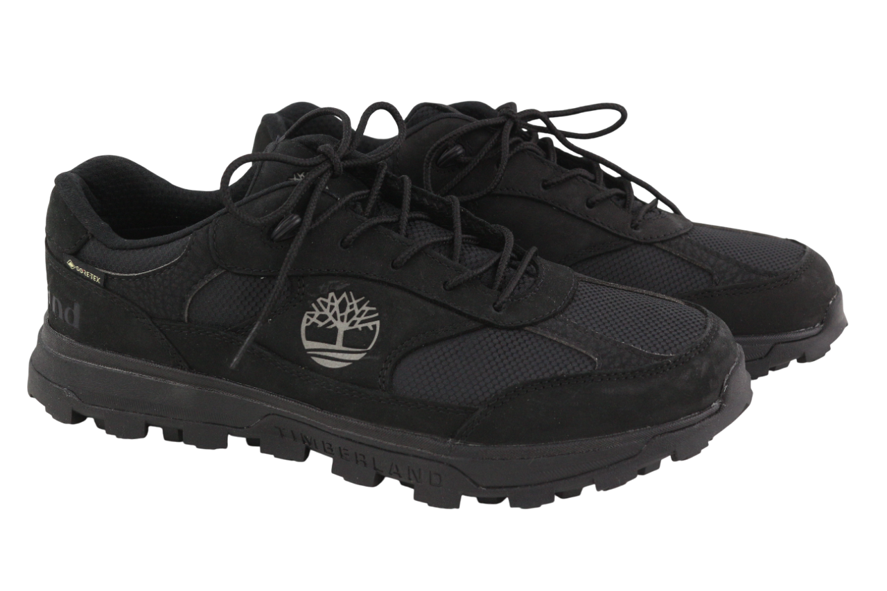 TIMBERLAND A2QJ6 Boys Shoes UK5/5.5 EU38/39 Black Lace Up Low Top Gore-Tex