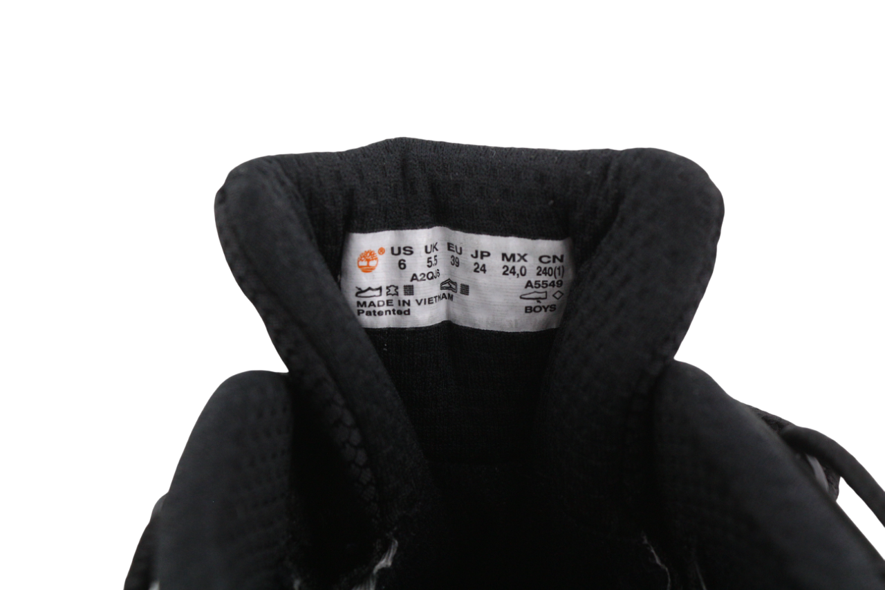 TIMBERLAND A2QJ6 Boys Shoes UK5/5.5 EU38/39 Black Lace Up Low Top Gore-Tex