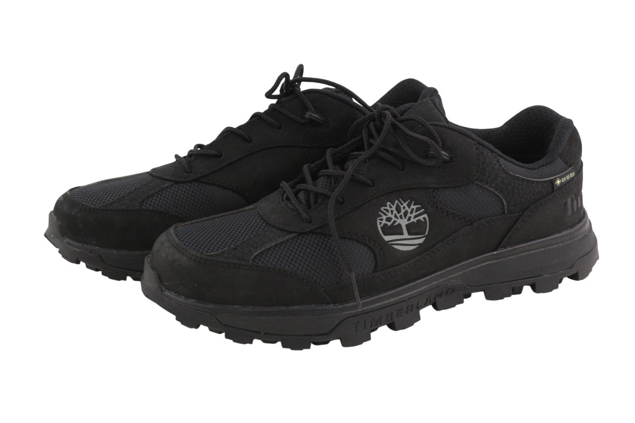 TIMBERLAND A2QJ6 Boys Shoes UK5/5.5 EU38/39 Black Lace Up Low Top Gore-Tex