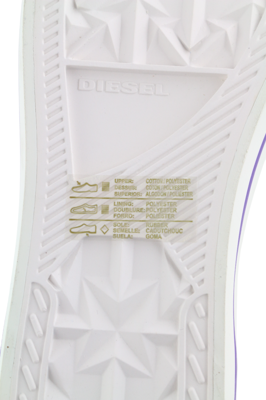 DIESEL S-Astico Mzip Women's Sneakers EU39 White Zip Almond Toe Ankle RRP180