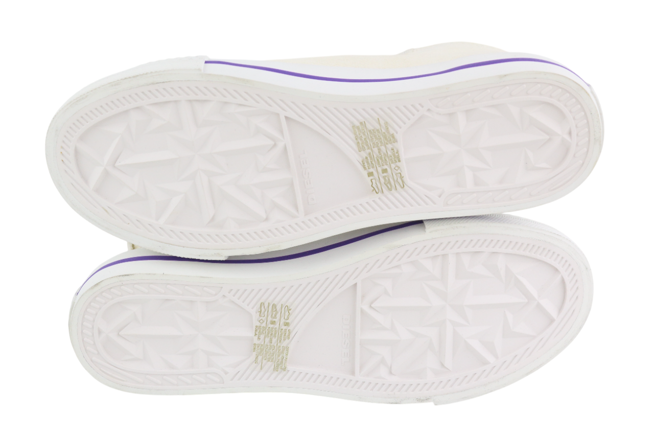 DIESEL S-Astico Mzip Women's Sneakers EU40.5 White Zip High Top RRP180