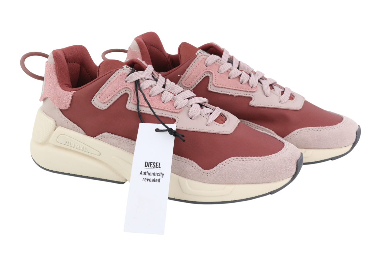 DIESEL S-Serendipity LC Women's Sneakers EU37 Purple Low Lace Almond Toe RRP150