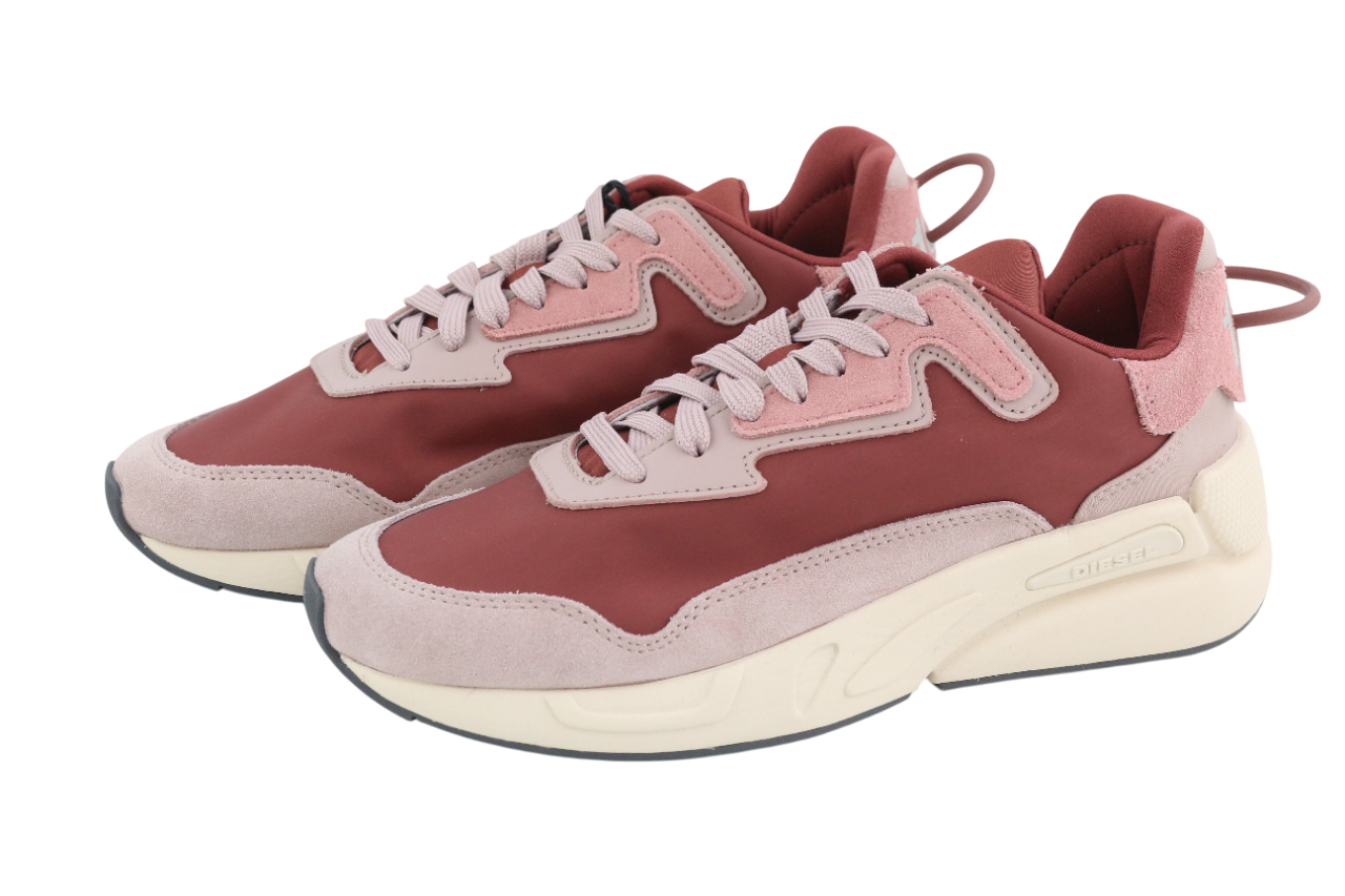 DIESEL S-Serendipity LC Women's Sneakers EU37 Purple Low Lace Almond Toe RRP150