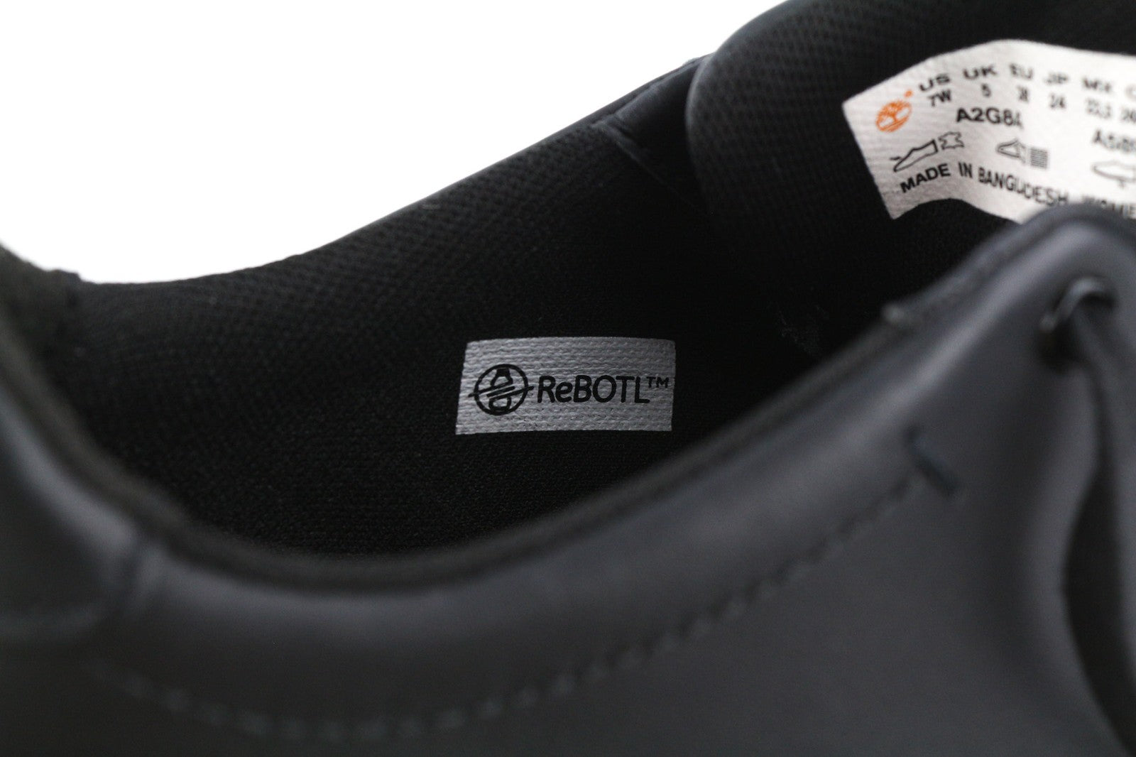 TIMBERLAND A2G8A Women's Sneakers UK4/5 EU37/38 Black Leather Low Ortholite