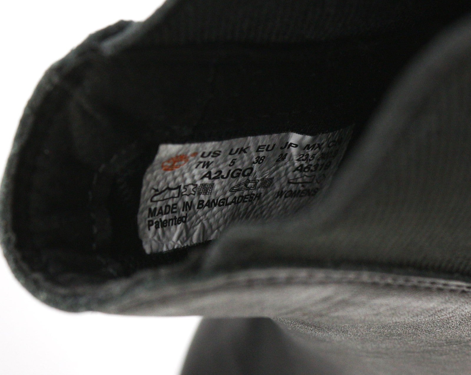 TIMBERLAND A2JGQ Women's Boots UK4.5/5 EU37.5/38 Black Leather Almond Chelsea