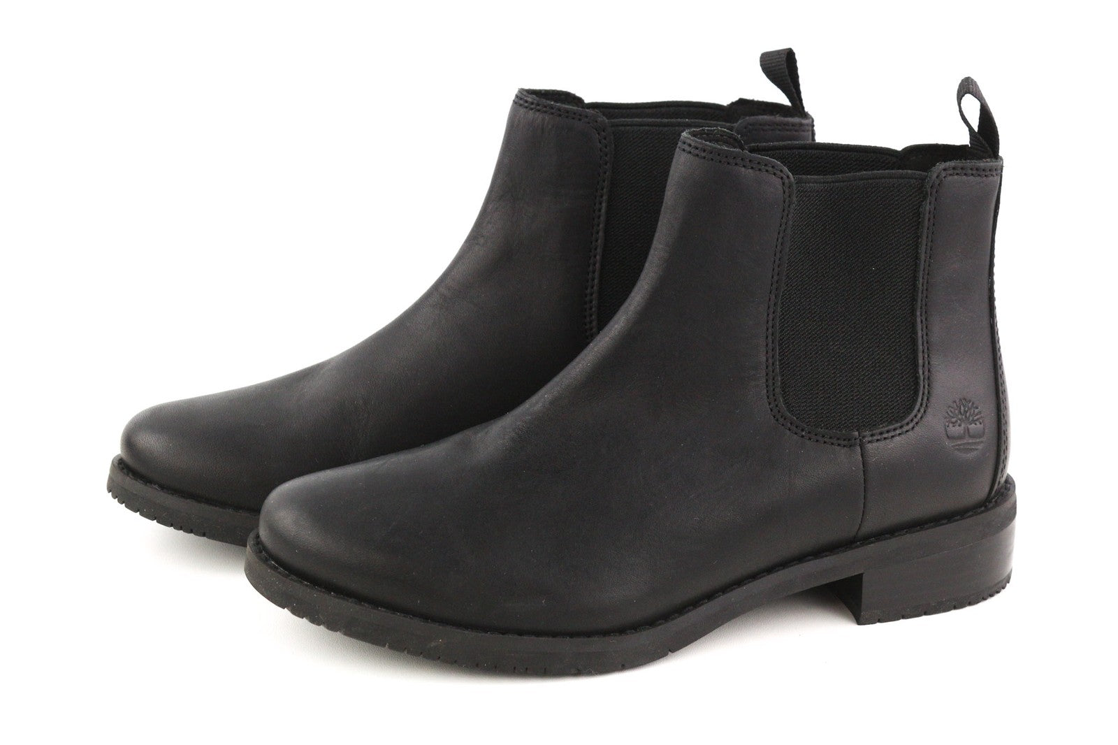 TIMBERLAND A2JGQ Women's Boots UK4.5/5 EU37.5/38 Black Leather Almond Chelsea