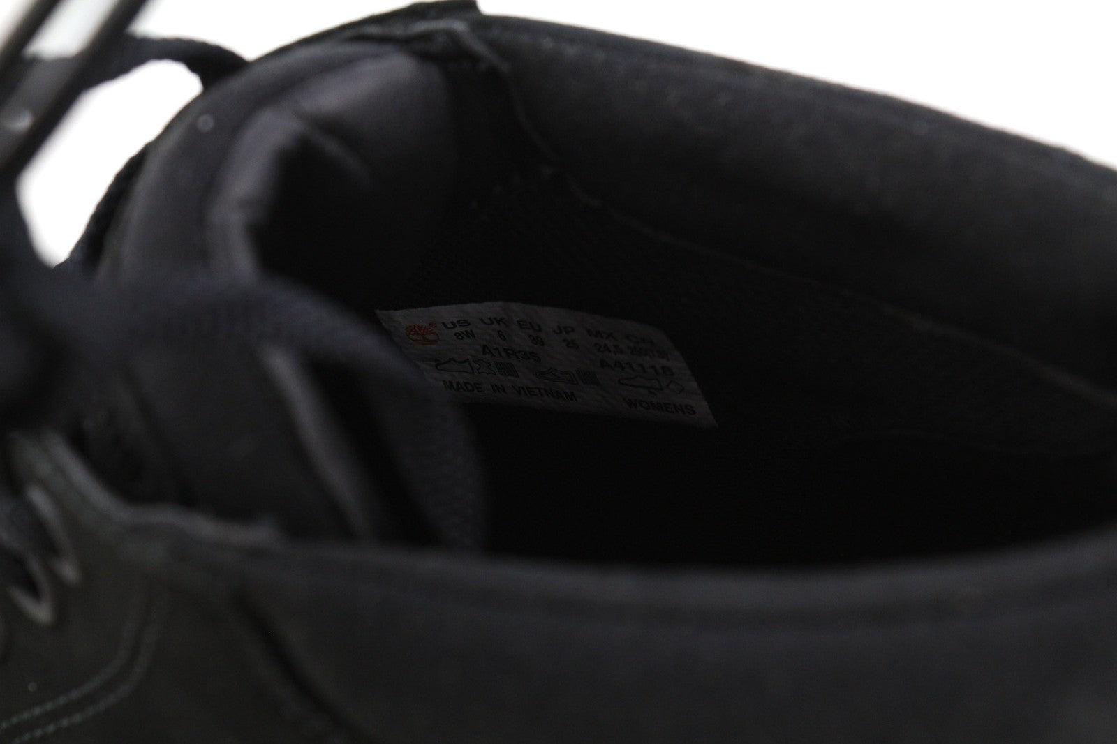 TIMBERLAND A1R35 Women's Shoes UK5.5/6 EU38.5/39 Black Leather Lace Ortholite