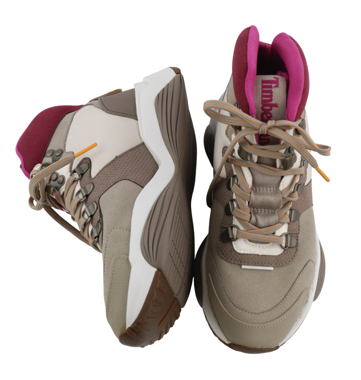 TIMBERLAND A1YCP Women's Boots UK4/4.5 EU37/37.5 Black Lace Almond Ankle ReBOTL