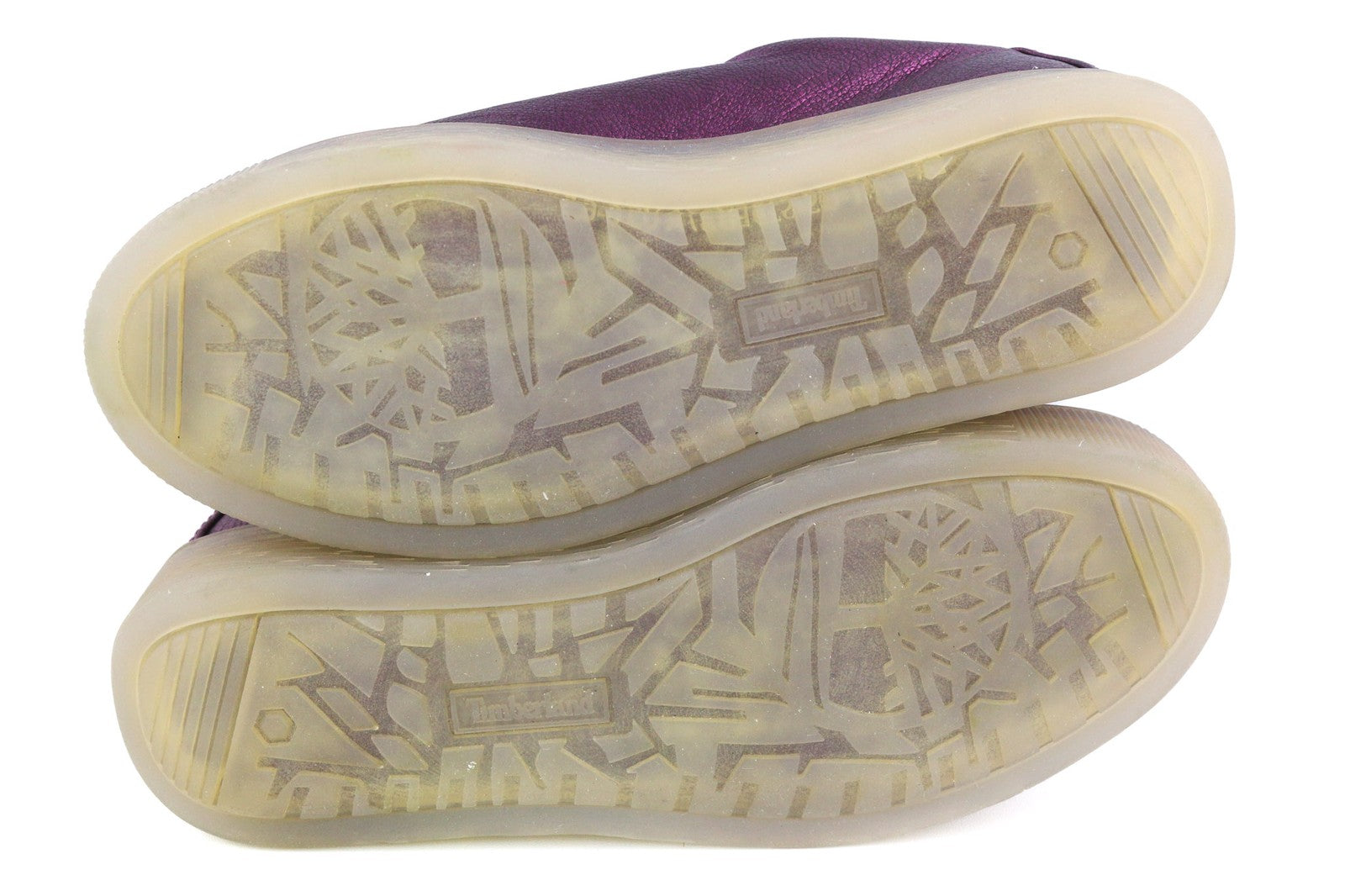 TIMBERLAND A252G Women's Sneakers UK4/5 EU37/38 Purple Shiny Leather Low Lace