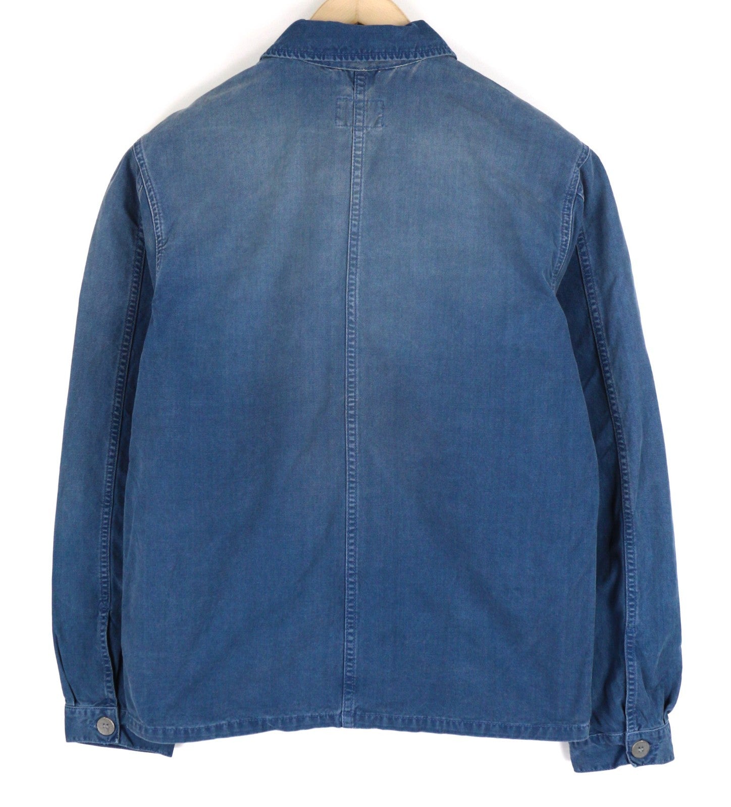 NUDIE JEANS Paul Men's Jacket S Oden Blue Washed Worker Button Polo