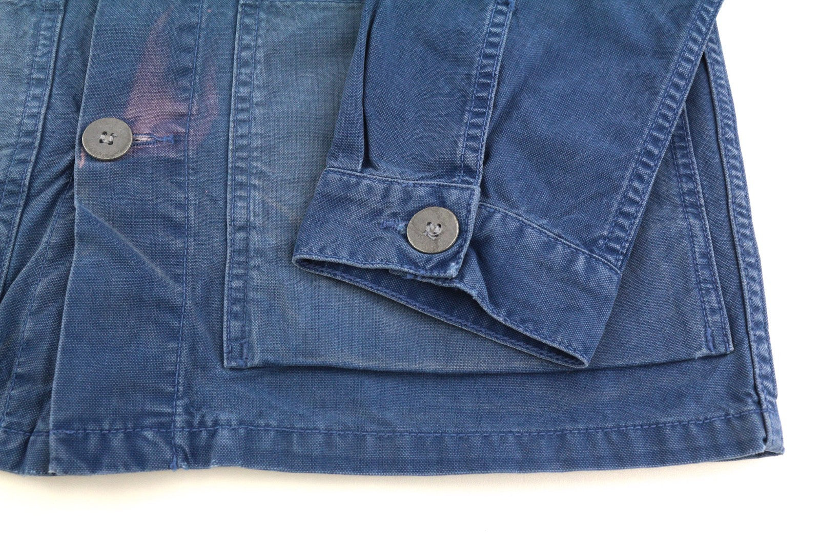 NUDIE JEANS Paul Men's Jacket S Oden Blue Washed Worker Button Polo