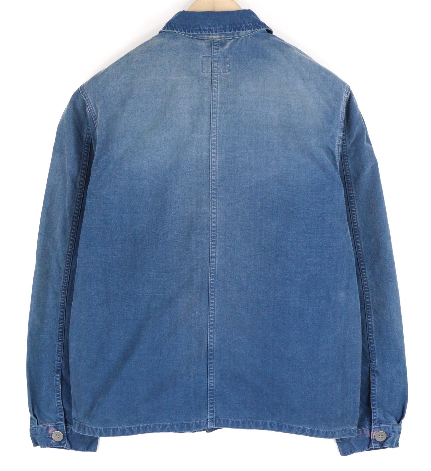 NUDIE JEANS Paul Men's Jacket S Oden Blue Washed Worker Spread  Button