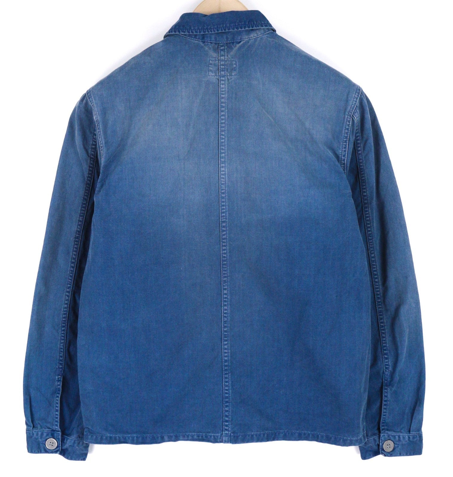 NUDIE JEANS Paul Men's Jacket S Oden Blue Washed Worker Button Pockets