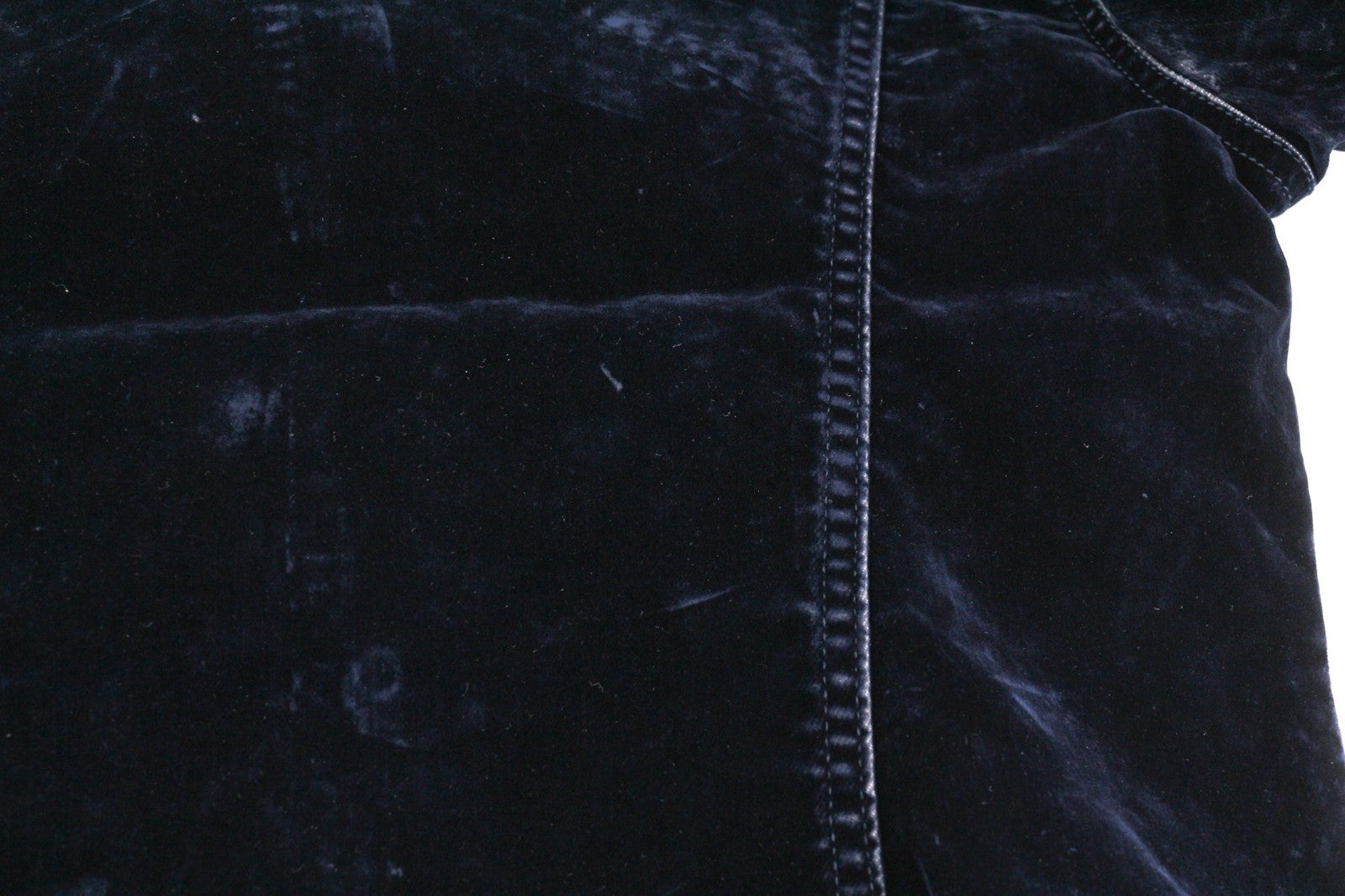 NUDIE JEANS Tove Women's Jacket M Blue Velvet Polo Collar Button Sleeve