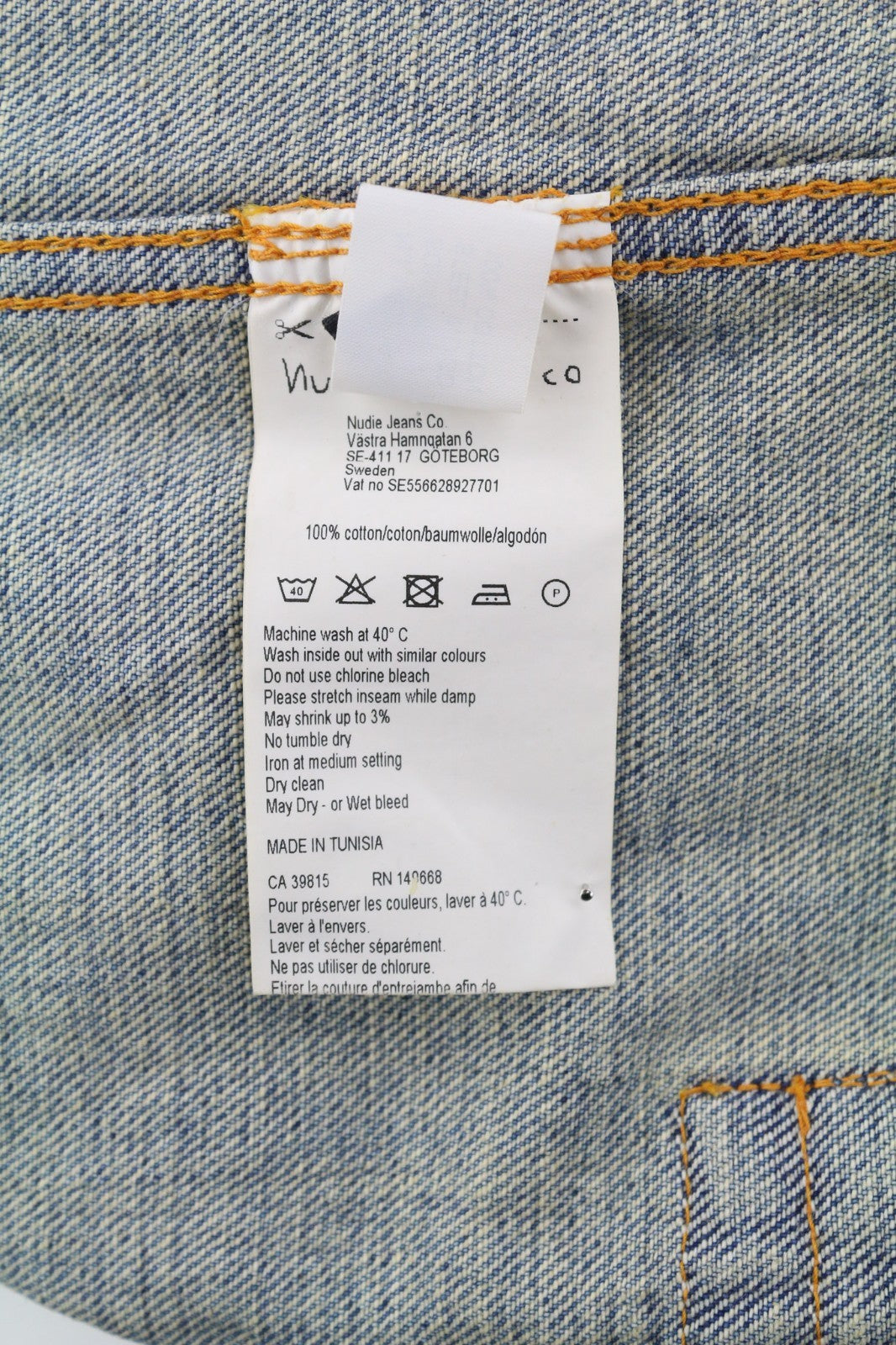 NUDIE JEANS Sonny Men's M Steel Indigo Washed Blue Polo Button Pocket Jacket