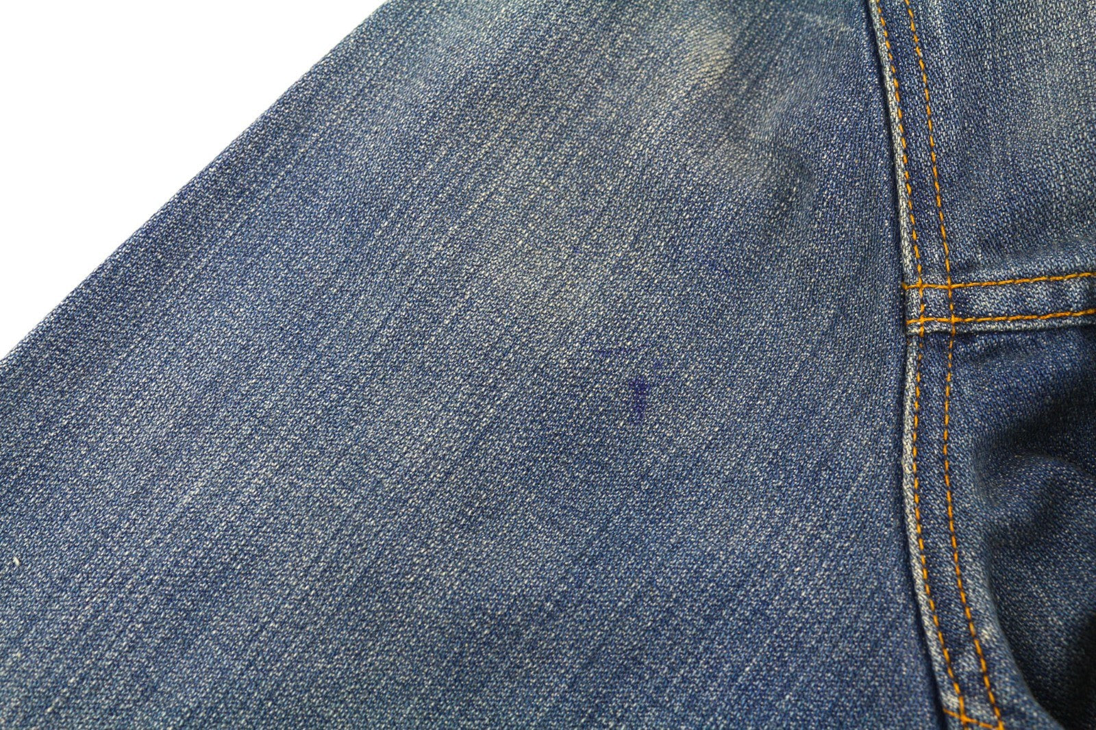 NUDIE JEANS Perry Men's 2XL Organic Bright Broken Mid Blue Washed Denim Coat