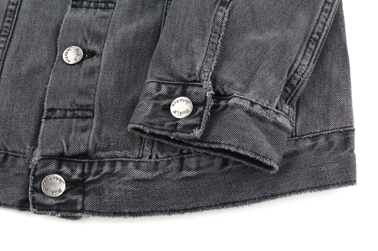 NUDIE JEANS Billy Men's S Desolation Polo Neck Unlined Patch Pocket Denim