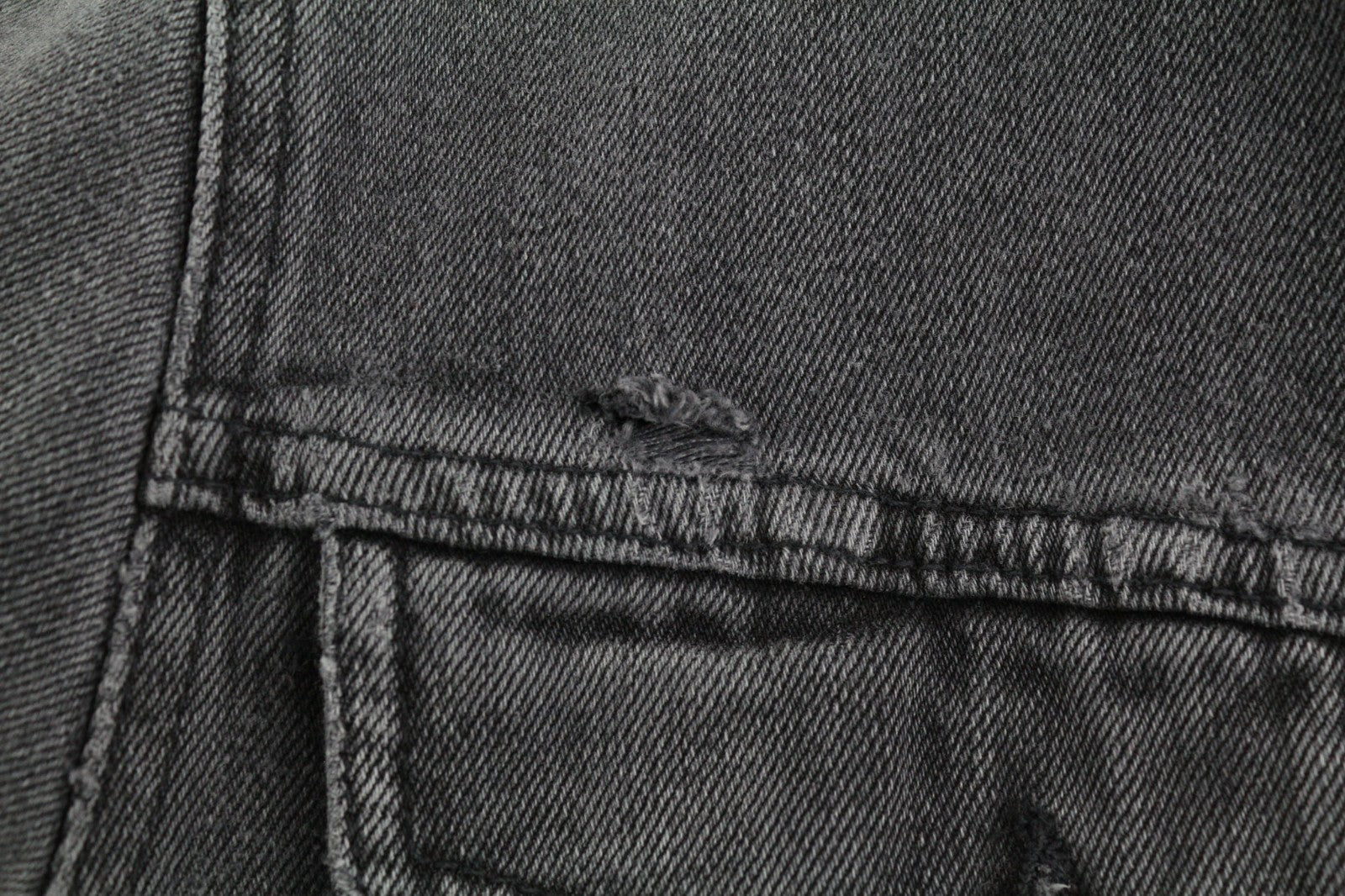 NUDIE JEANS Billy Men's M Desolation Polo Neck Unlined Patch Pocket Denim