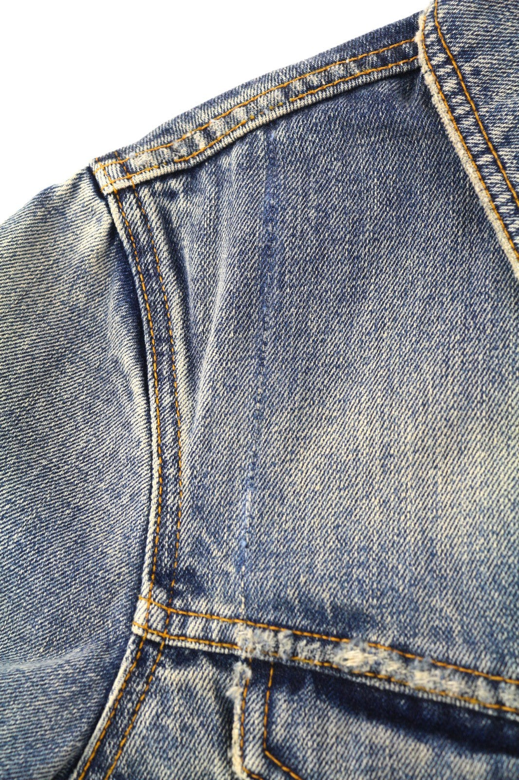 NUDIE JEANS Billy Men's S Shimmering Indigo Ripped Polo Logo Denim Jacket