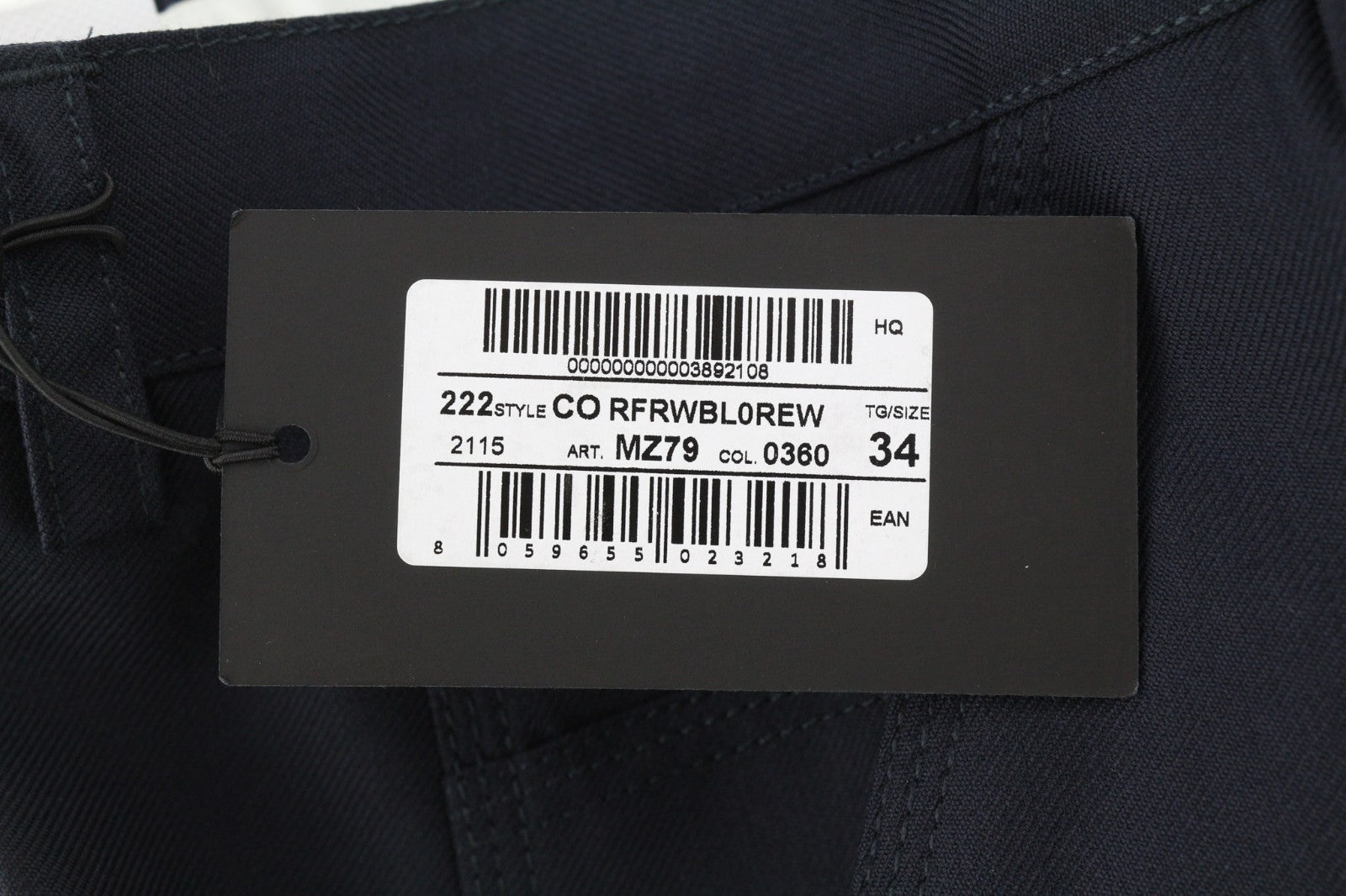 PT TORINO The Worker Men's W34 Wool Fleece Blend Tapered Button Trousers