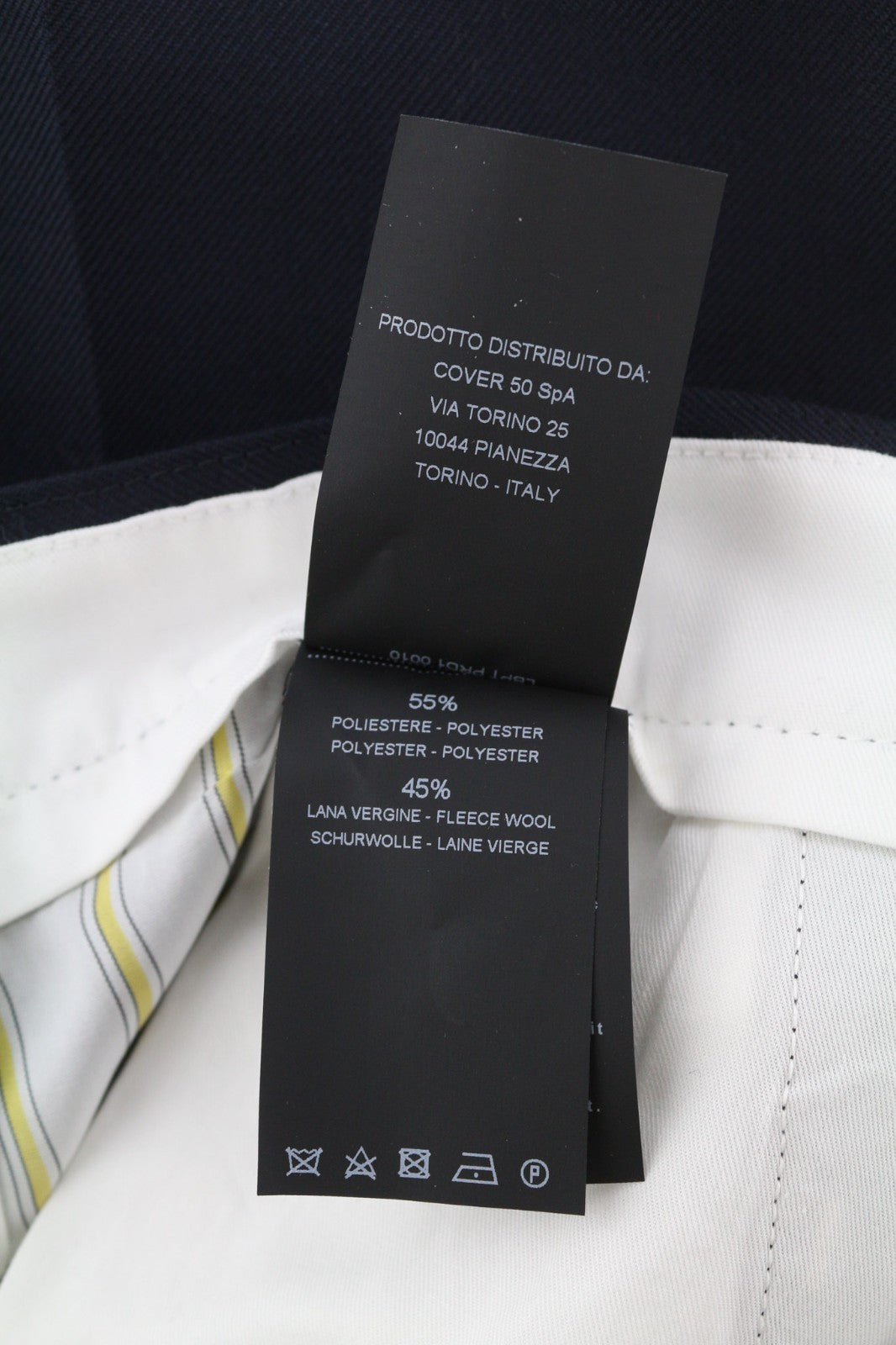 PT TORINO The Worker Men's W34 Wool Blend Fleece Tapered Trousers